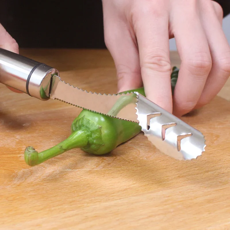 Kitchen Gadgets Luxury - Stainless Steel Corer Chili Corer Bitter