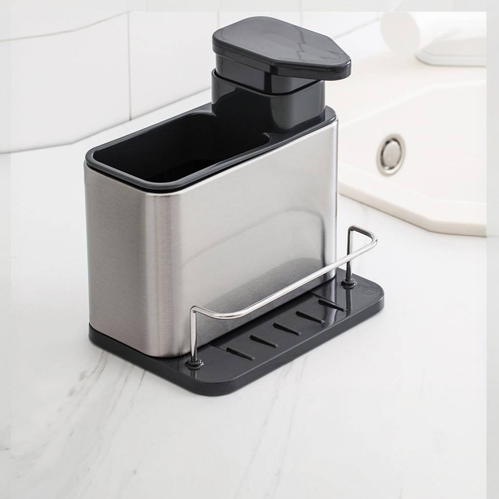Kitchen Utensil Holder - Stainless Steel Kitchen Utensil Storage Box