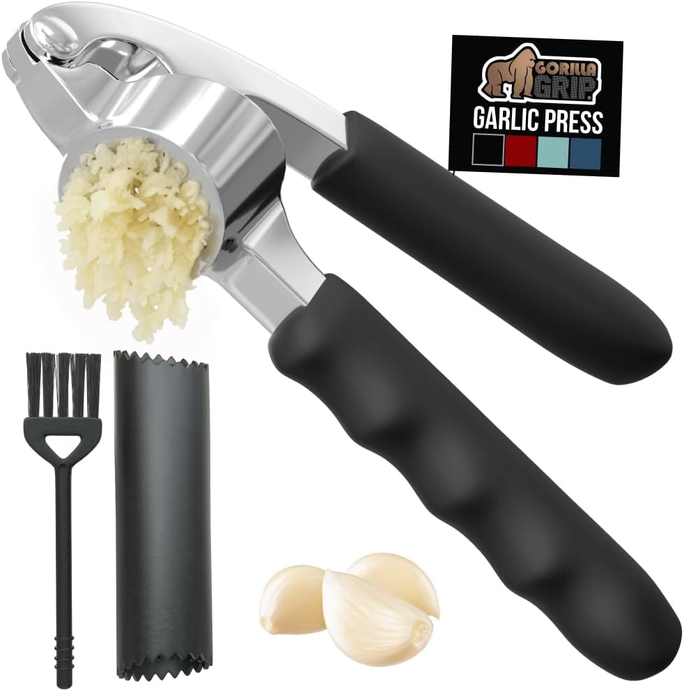 Kitchen Gadgets Images - Heavy Duty Garlic Press & Peeler