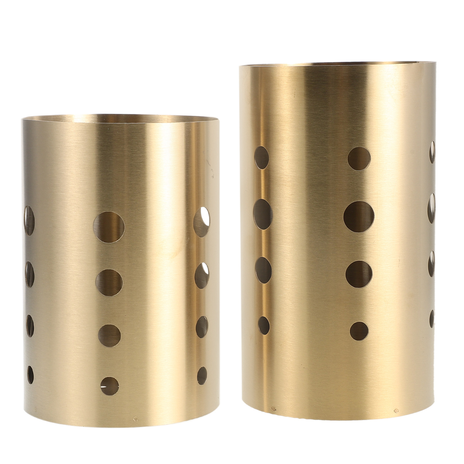 Kitchen Utensil Holder - 2Pcs Stainless Steel Utensil Holder Drainage