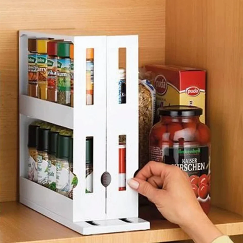 Kitchen Gadgets Amazon - Spice Organizer Rack Multi-function 2 Tier