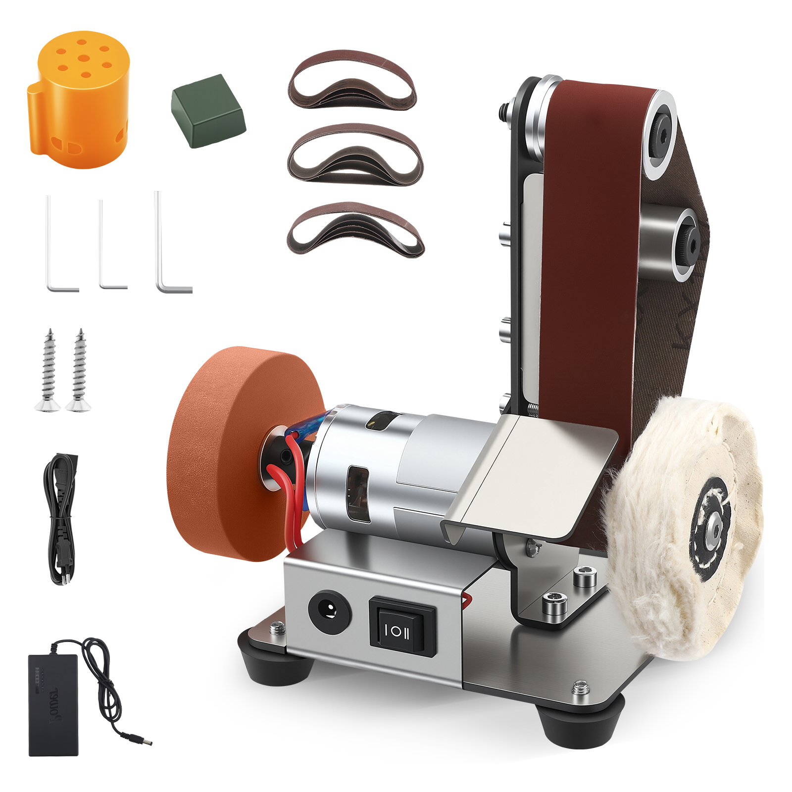 Knife Sharpener - 3-IN-1 Mini Electric Desktop Sanding Machine