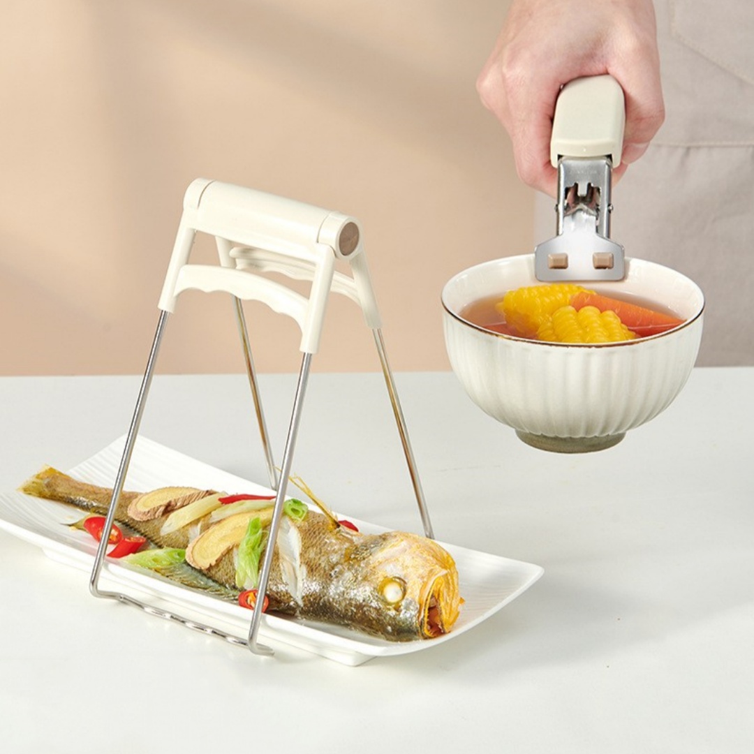 Kitchen Utensil Holder - Stainl Steel Anti-Scalding Kitchen Tool Set