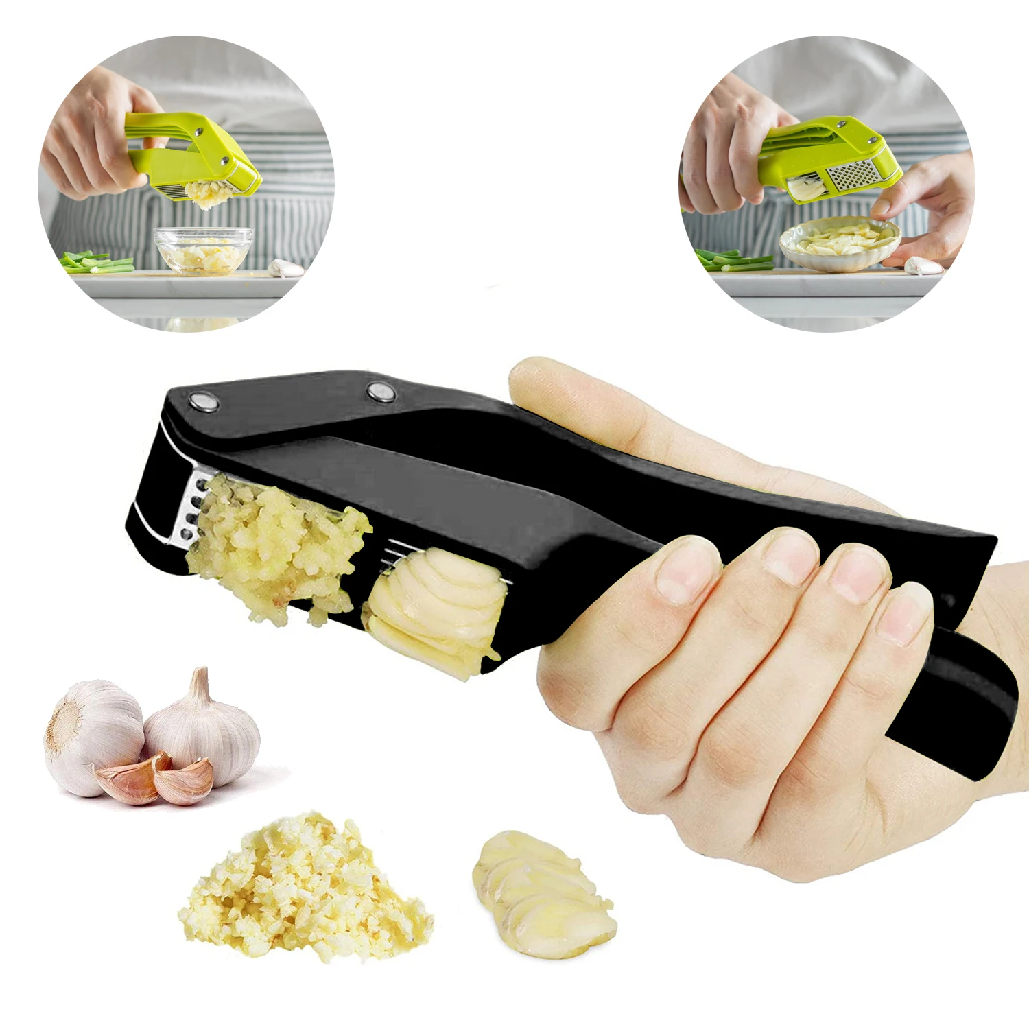 Kitchen Gadgets Useful - 2 in 1 Garlic Ricer and