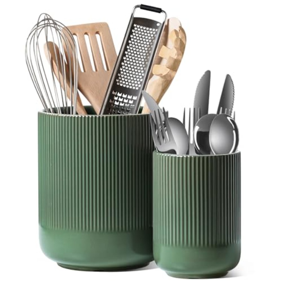 Kitchen Utensil Holder - Utensil Holder for Kitchen Counter, 7.3