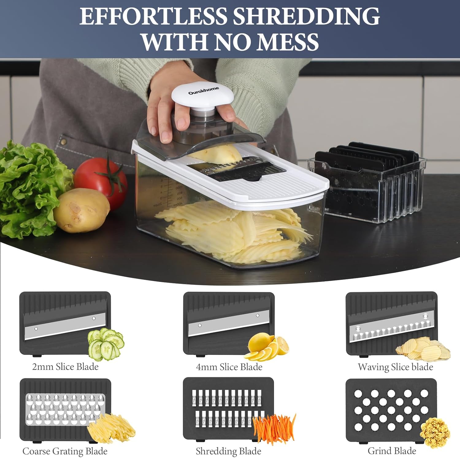 8-in-1 Manual Food Chopper wit - огляд і ціна Kitchen Gadgets Images