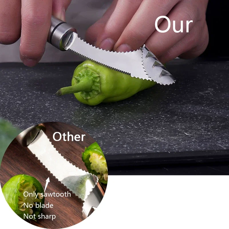 Stainless Steel Corer Chili Co - огляд і ціна Kitchen Gadgets Luxury