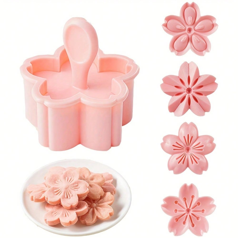 5pcs/set Cherry Blossom Cookie - огляд і ціна Kitchen Hand Gadgets