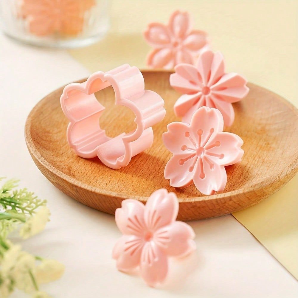 5pcs/set Cherry Blossom Cookie - огляд і ціна Kitchen Hand Gadgets