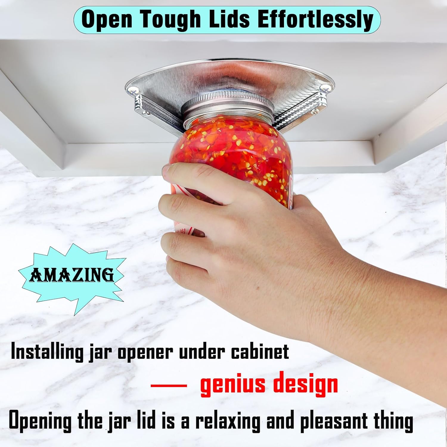 Stainless Steel Jar Opener for - огляд і ціна Kitchen Hand Gadgets