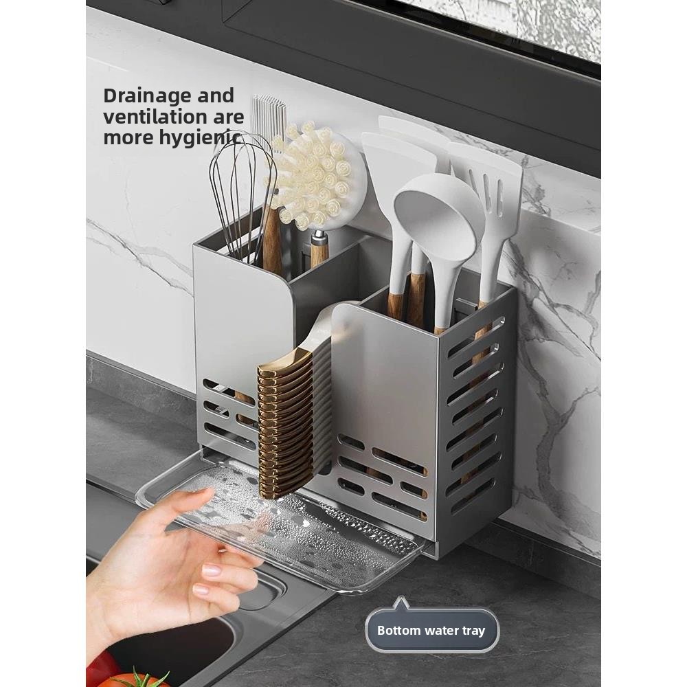 New Stainless Steel Wall-Mount - огляд і ціна Kitchen Utensil Holder
