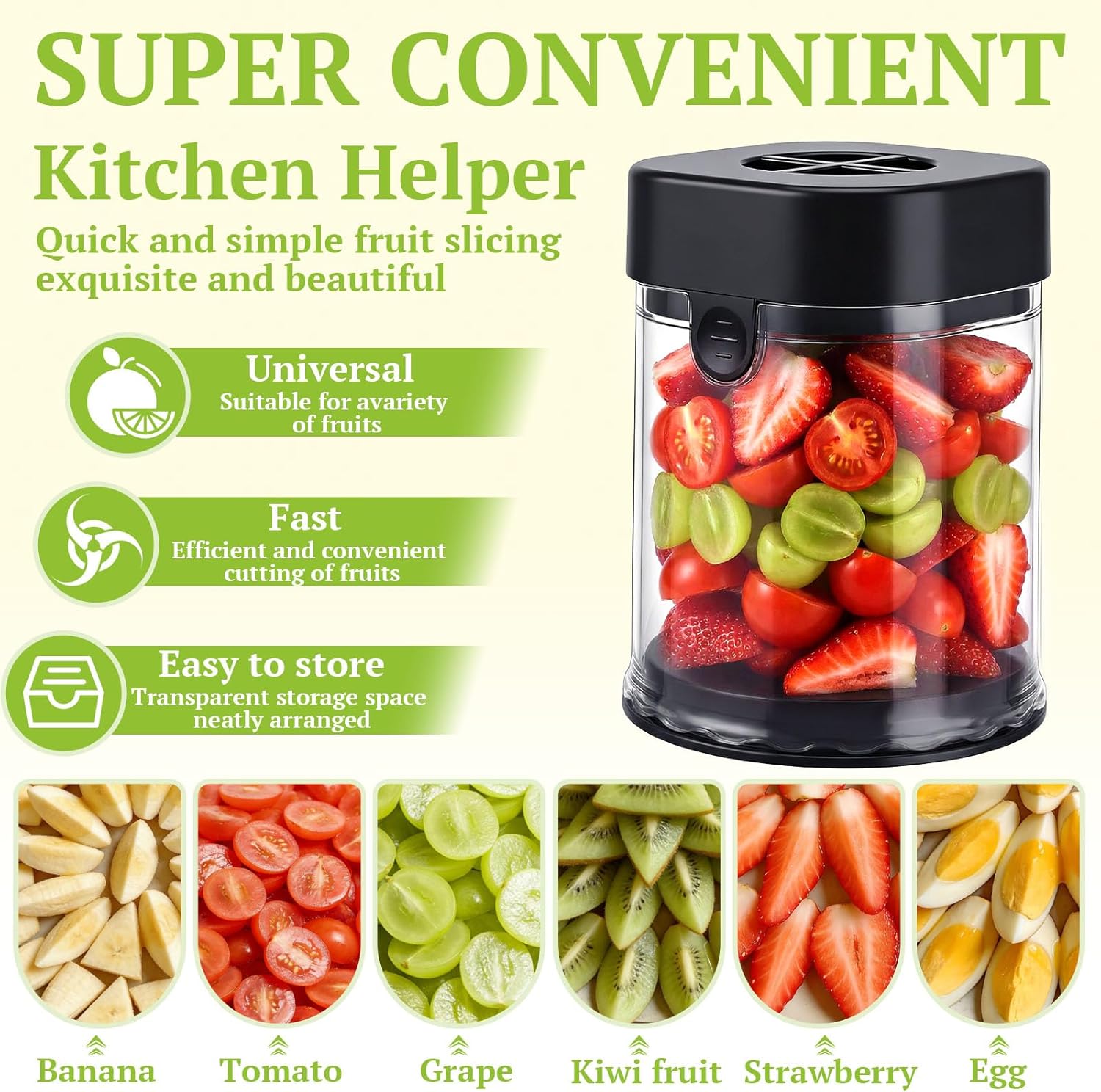 Fruit Slicer Cup, Strawberry S - огляд і ціна Kitchen Gadgets Images