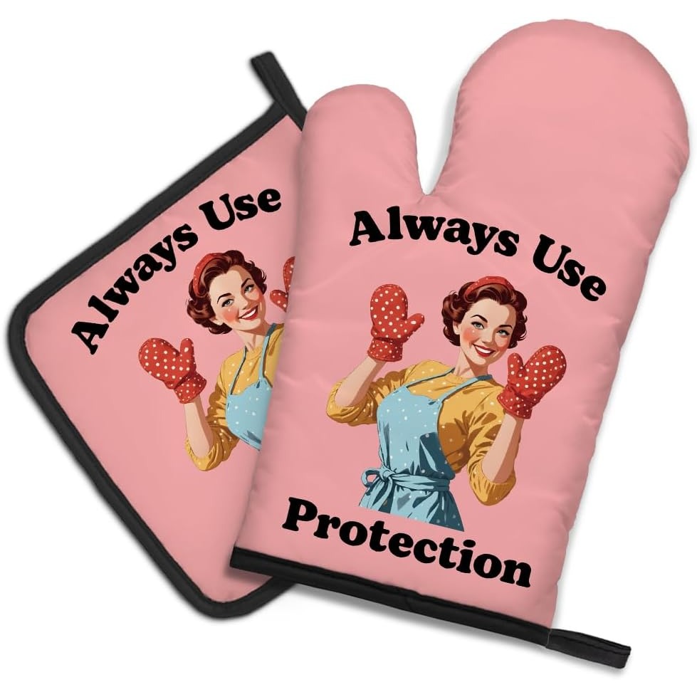 Always Use Protection Funny Ov - огляд і ціна Funny Kitchen Gadgets Gifts