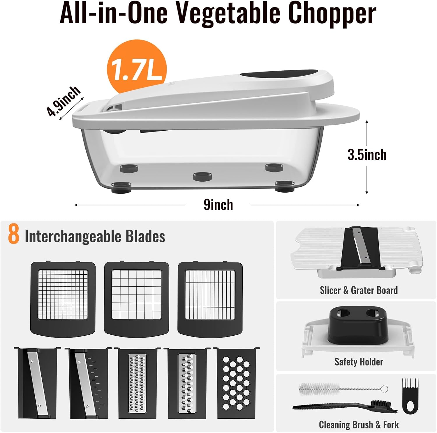 8 Blade All-in-1 Vegetable Cho - огляд і ціна Kitchen Gadgets Vegetable Cutter