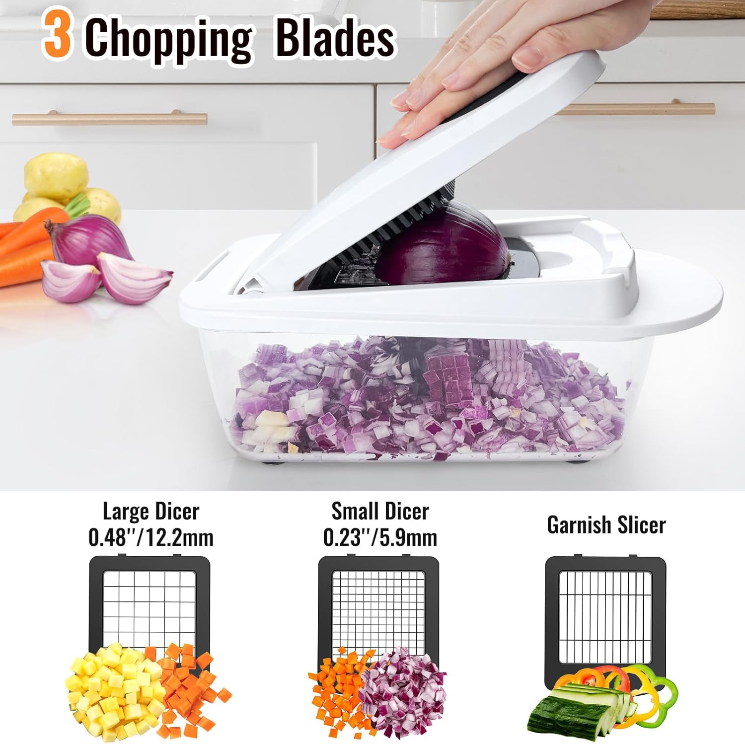 8 Blade All-in-1 Vegetable Cho - огляд і ціна Kitchen Gadgets Vegetable Cutter