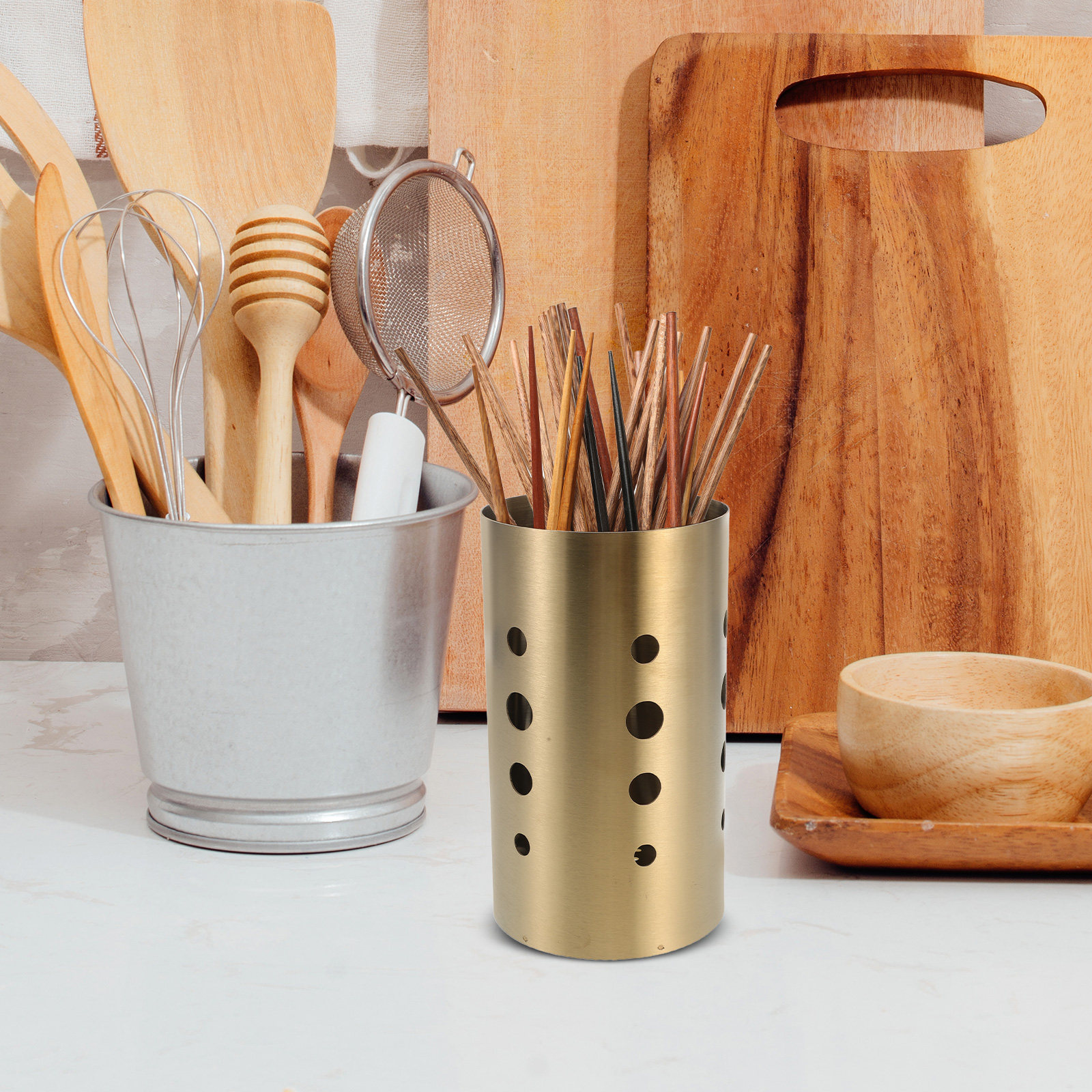 2Pcs Stainless Steel Utensil H - огляд і ціна Kitchen Utensil Holder