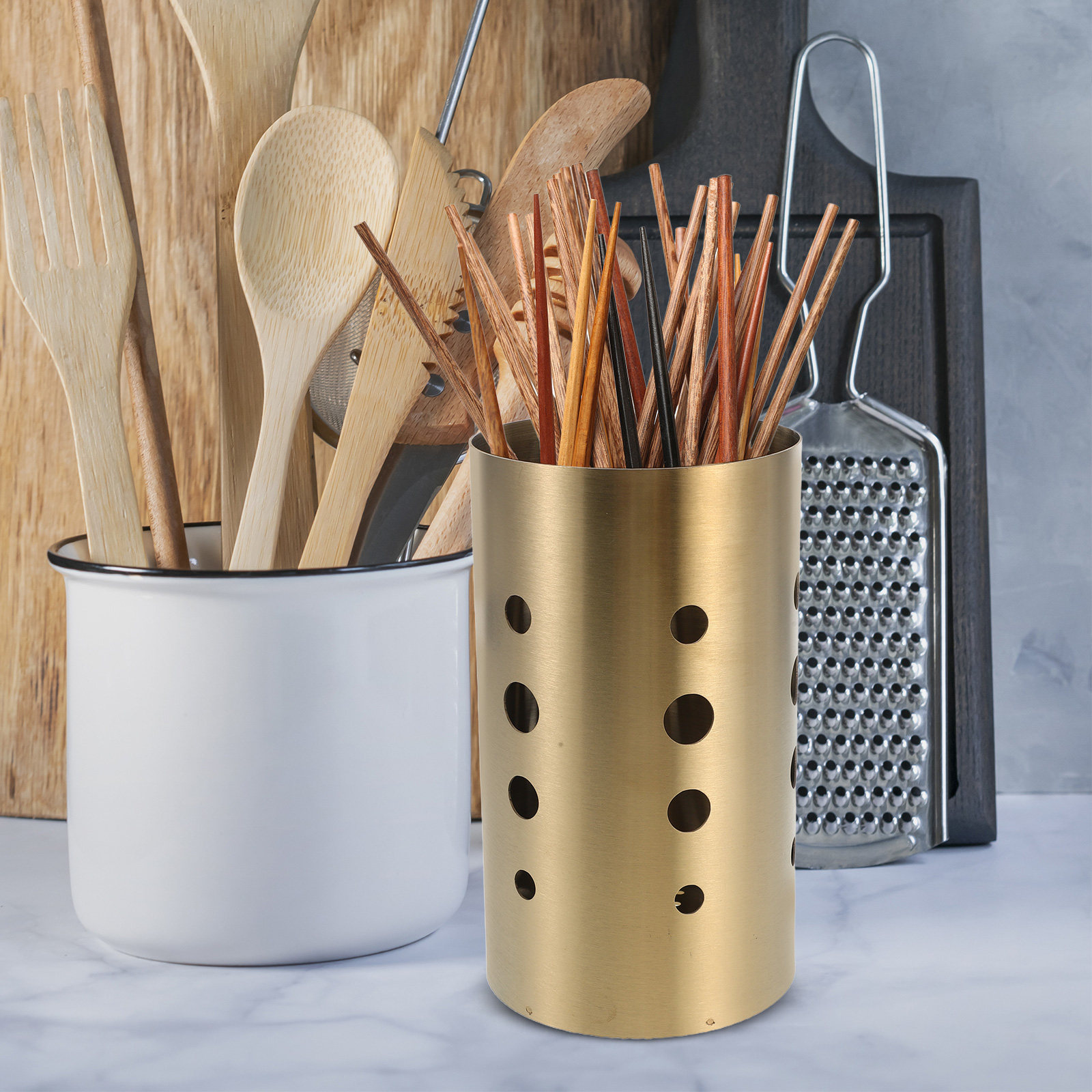 2Pcs Stainless Steel Utensil H - огляд і ціна Kitchen Utensil Holder