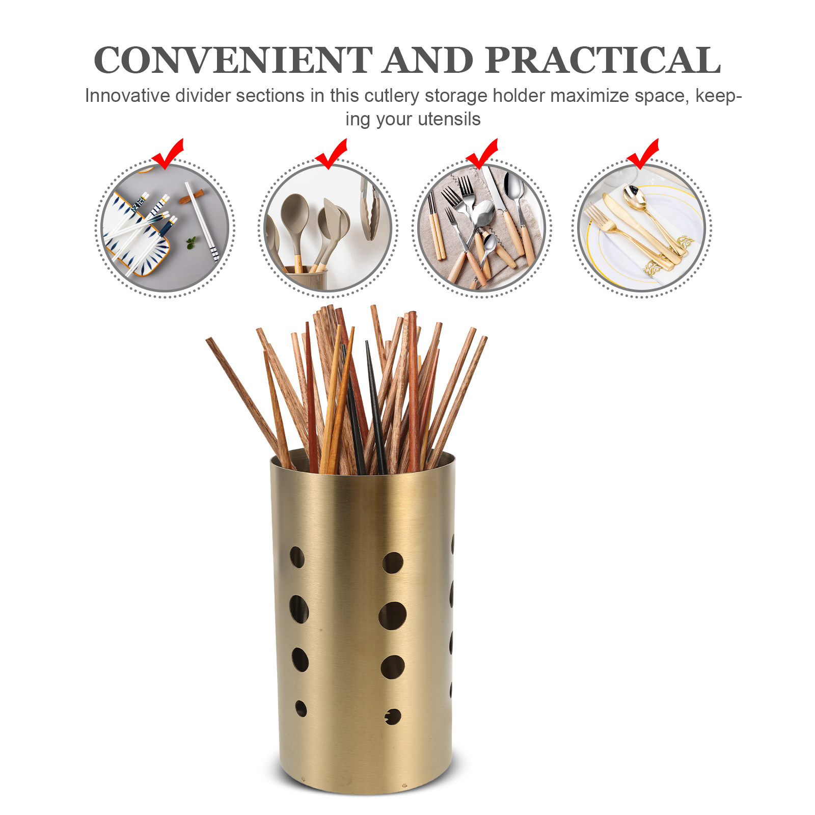 2Pcs Stainless Steel Utensil H - огляд і ціна Kitchen Utensil Holder