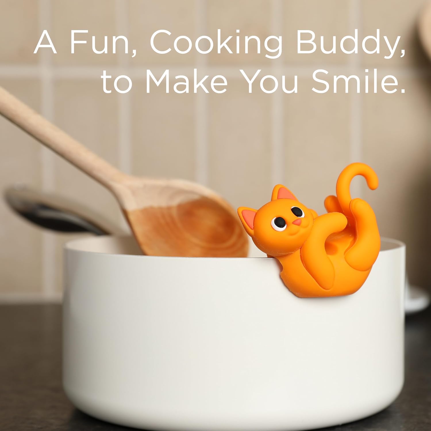 Orange Cat Silicone Spoon Rest - огляд і ціна Kitchen Gadgets Images