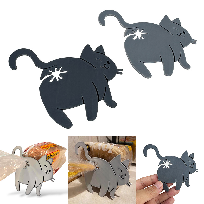 2pcs Funny Cat Butt Bag Clip,  - огляд і ціна Funny Kitchen Gadgets Gifts