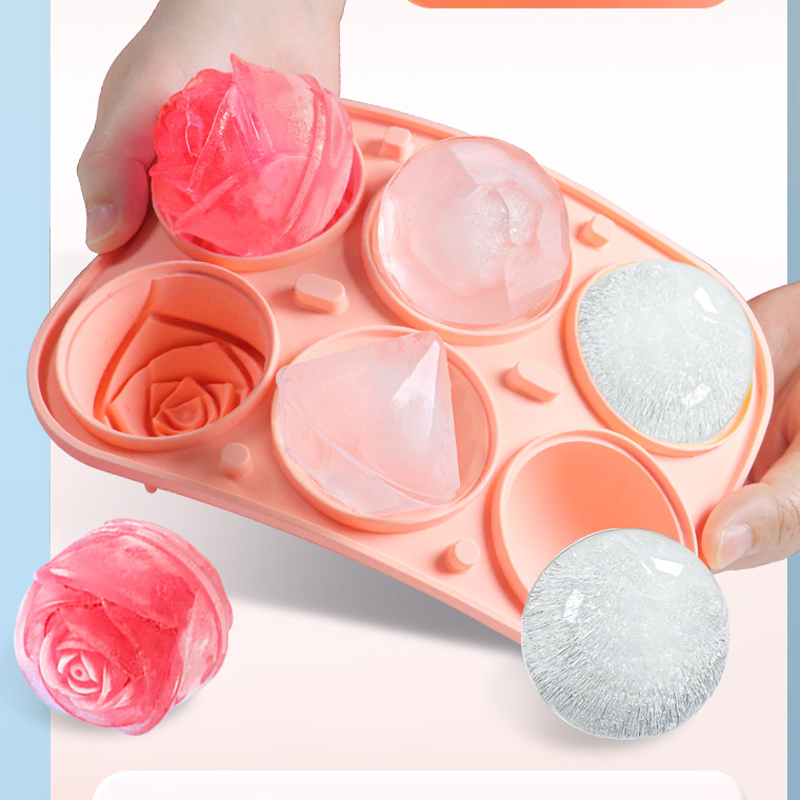 3D Rose Diamond Round Ice Cube - огляд і ціна Kitchen Utensil Holder