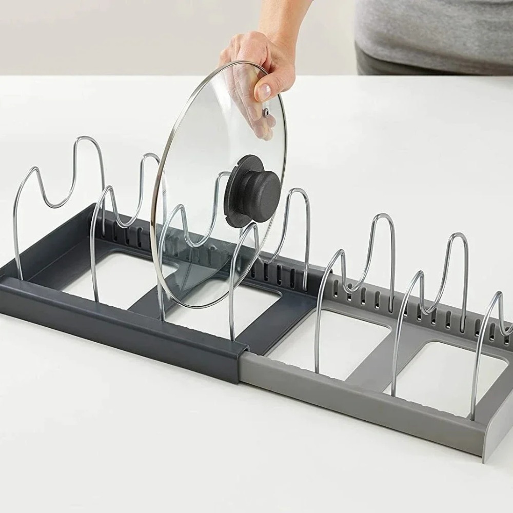 1Pc 7-grid Telescopic Pot Rack - огляд і ціна Kitchen Gadgets Amazon