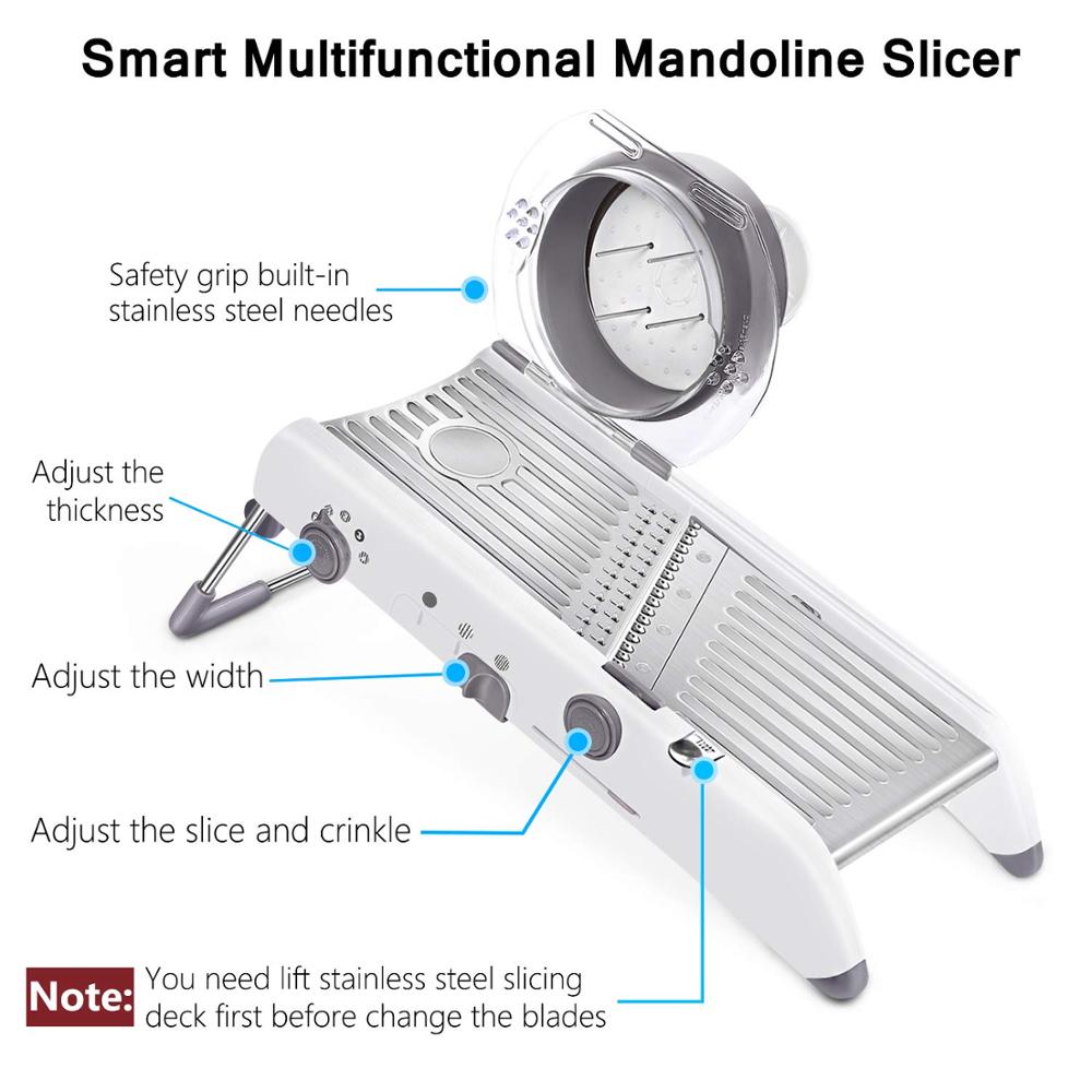 LMETJMA 18 Types Adjustable Ma - огляд і ціна Mandoline Slicer