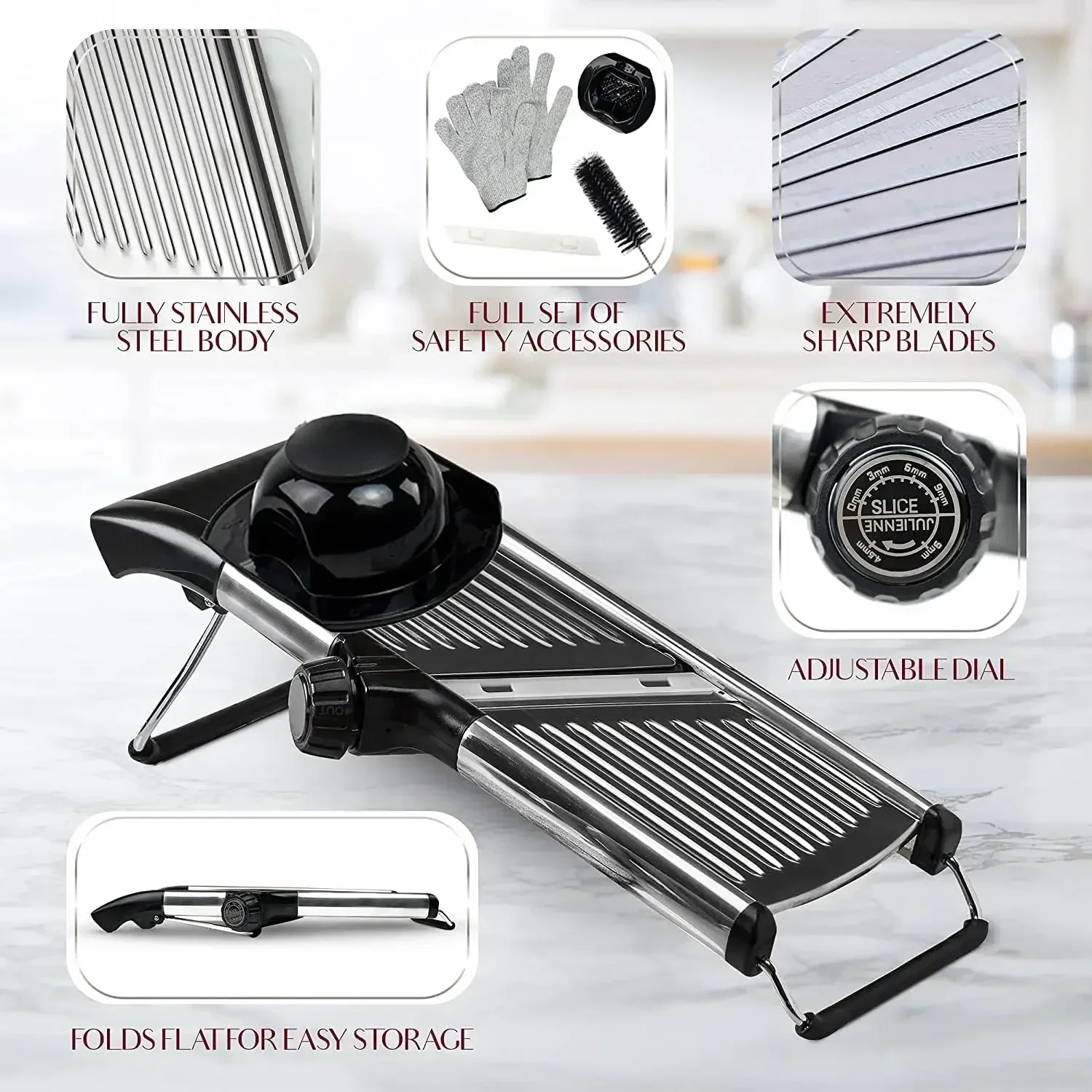 Adjustable Mandoline Food Slic - огляд і ціна Mandoline Slicer