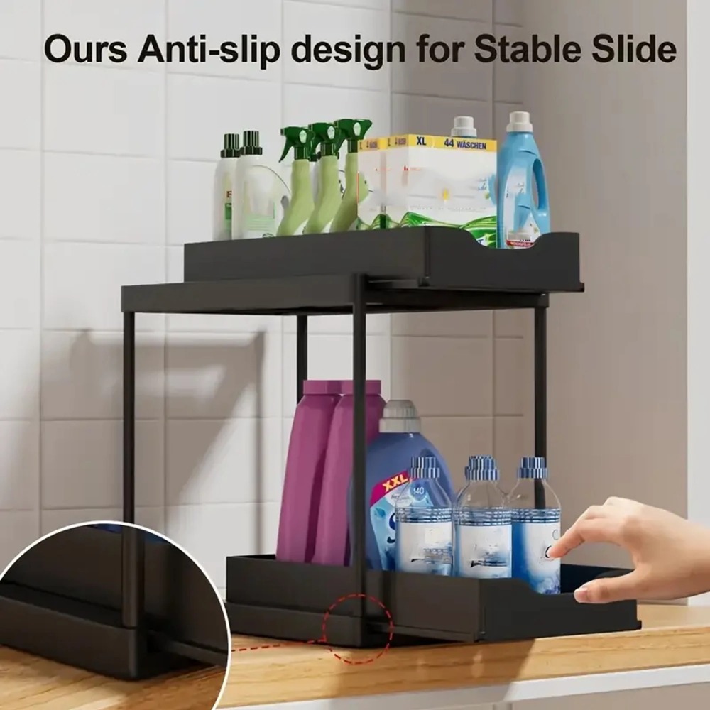 New 2 Tier Under Sink Organize - огляд і ціна Kitchen Gadgets Amazon