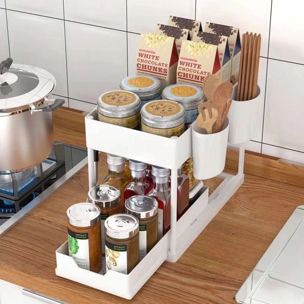 New 2 Tier Under Sink Organize - огляд і ціна Kitchen Gadgets Amazon