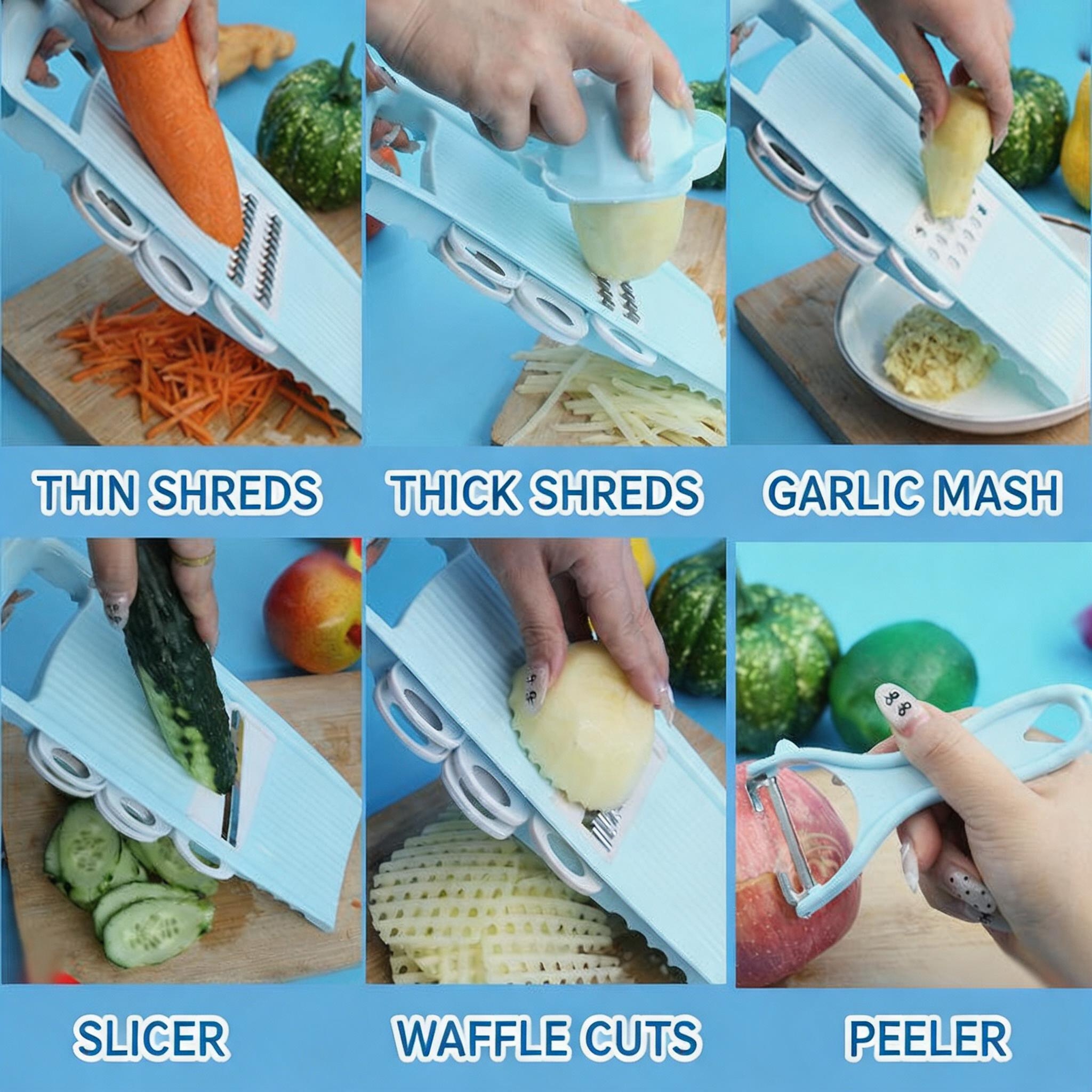 7 in 1 Household Vegetable Cut - огляд і ціна Kitchen Gadgets Vegetable Cutter