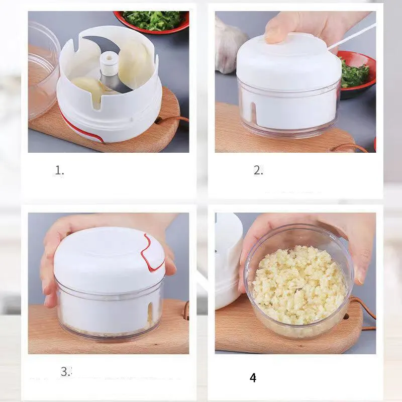 Plastic Garlic Crusher Press V - огляд і ціна Kitchen Gadgets Vegetable Cutter