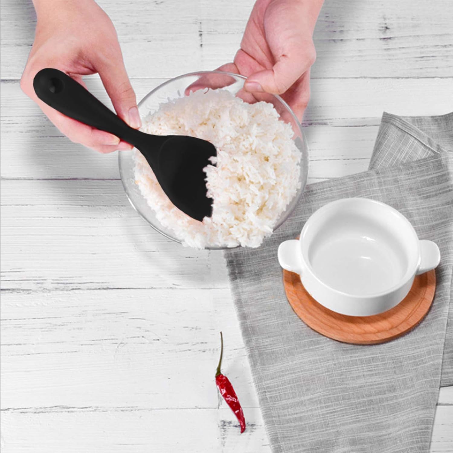 Silicone Rice Paddle Spoon Set - огляд і ціна Kitchen Gadgets Images