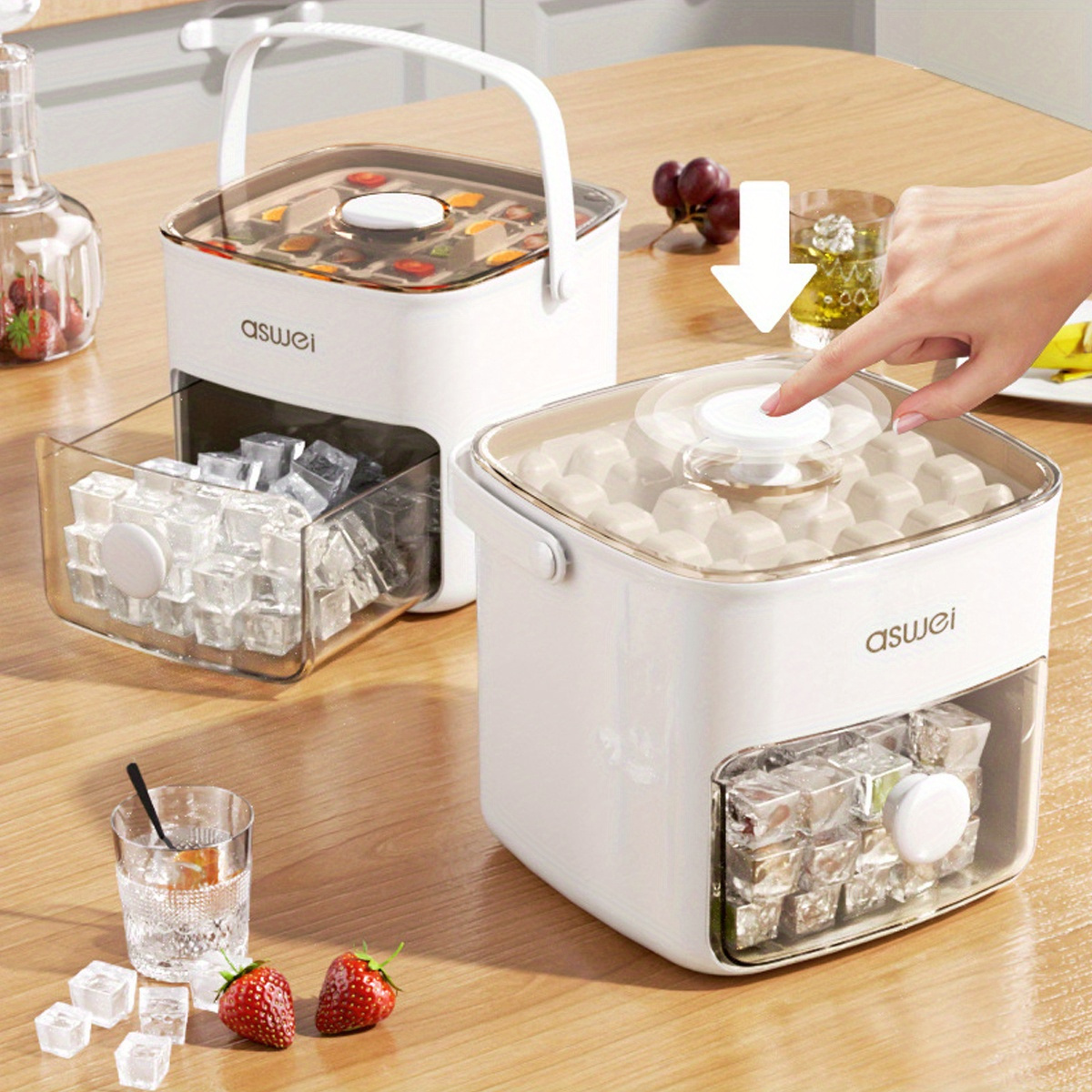48-Cube Ice Maker with Easy-Pr - огляд і ціна Kitchen Gadgets Amazon