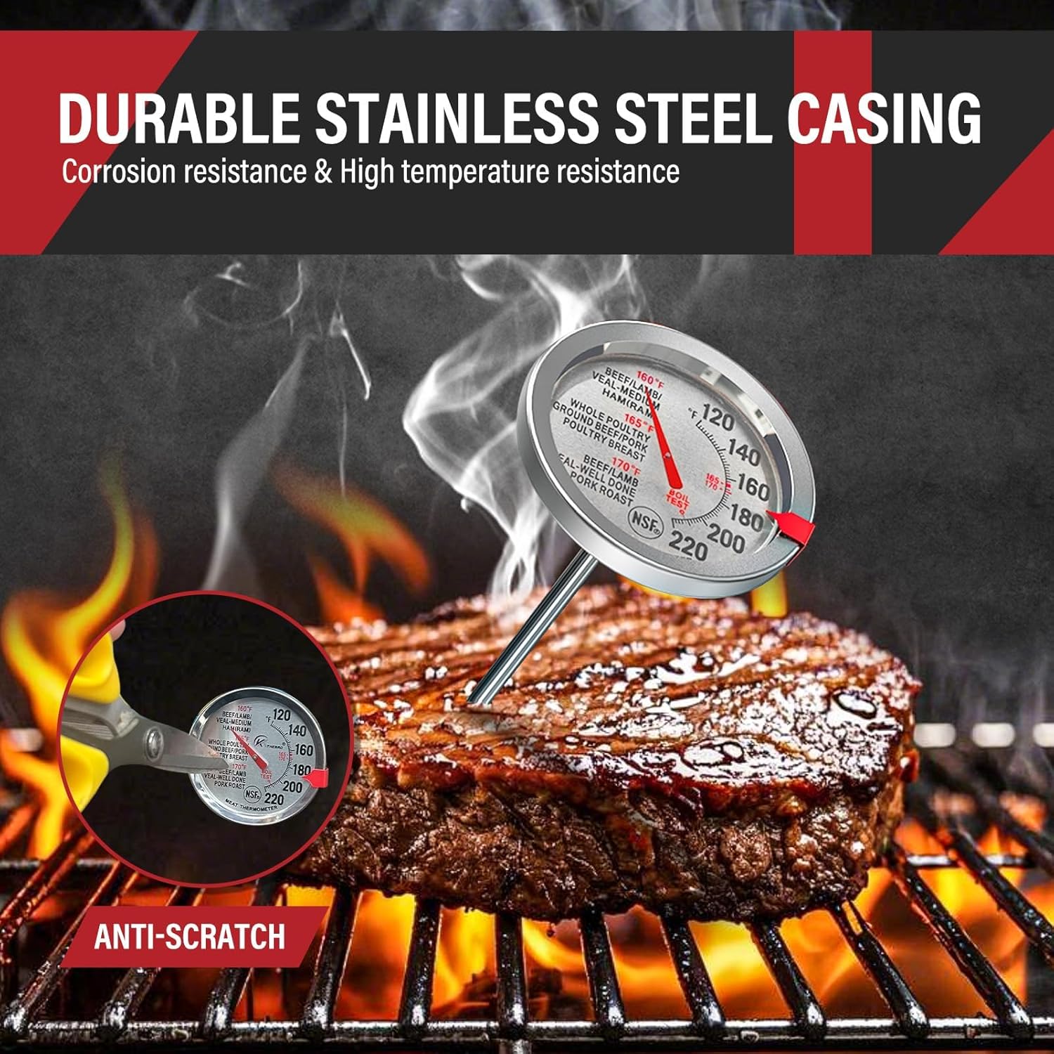 2 Pack Stainless Steel Meat Th - огляд і ціна Kitchen Gadgets Useful
