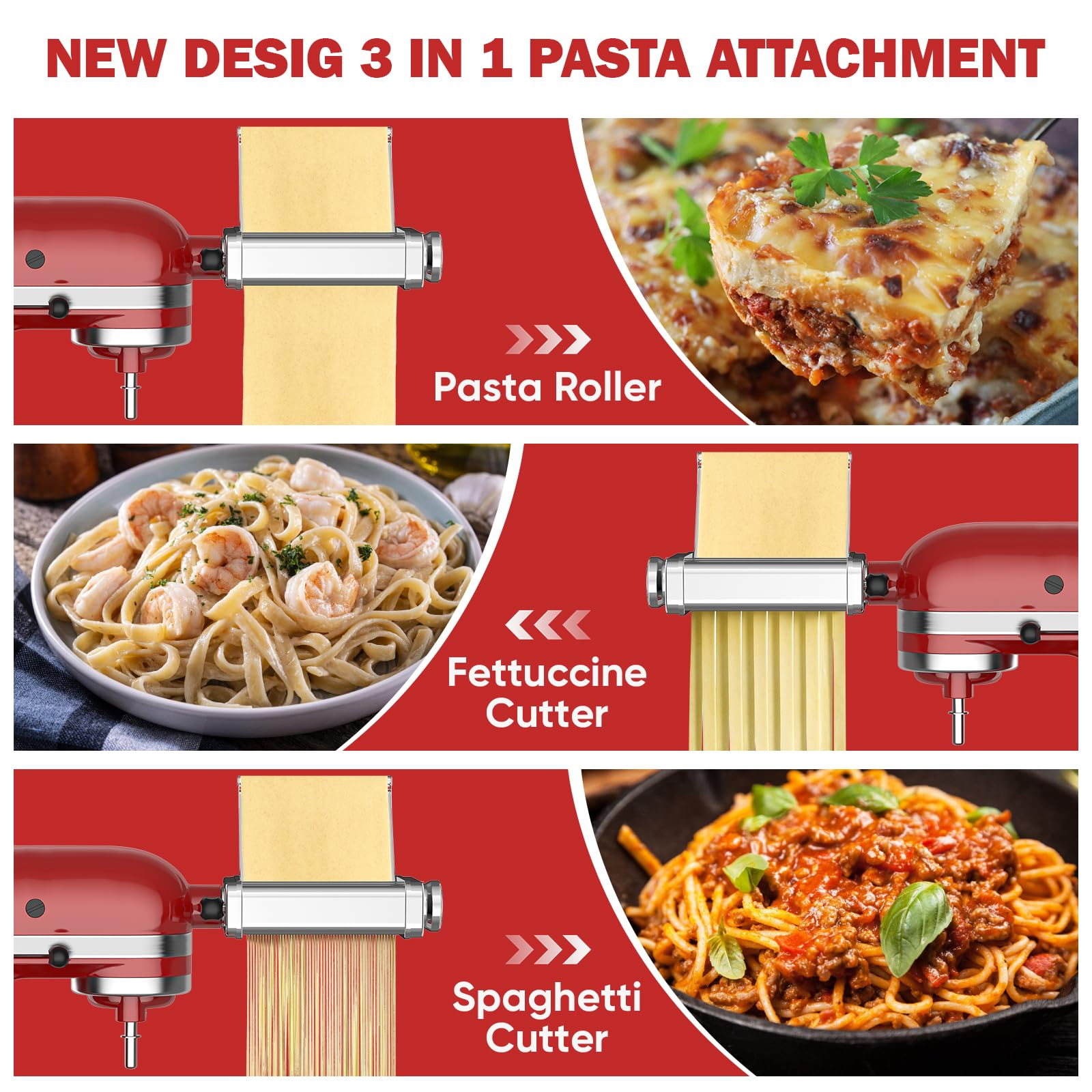 Gvode 3 in 1 Pasta Attachment  - огляд і ціна Kitchen Gadgets Useful