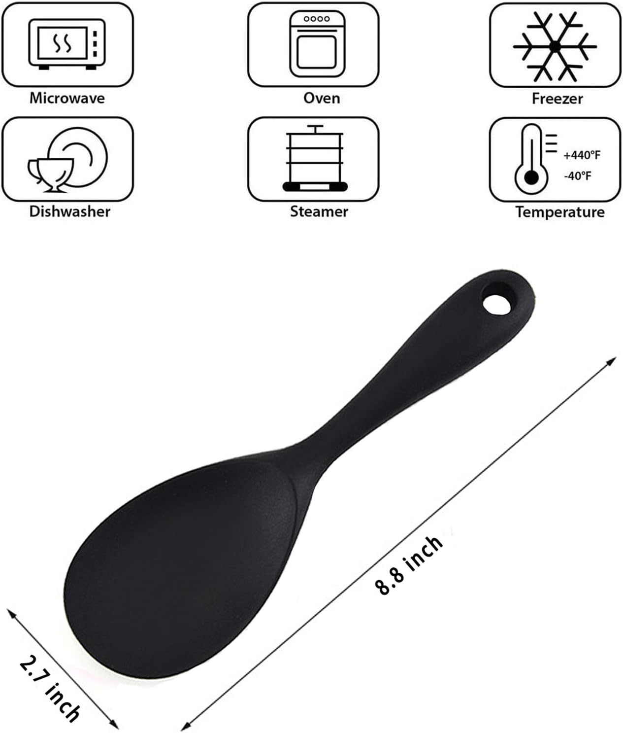 Non-Stick Silicone Rice Paddle - огляд і ціна Kitchen Gadgets Images