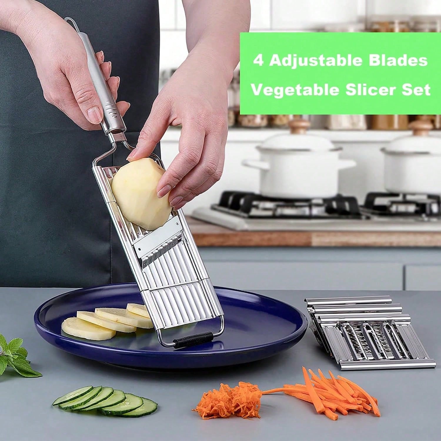 4 In 1 Vegetable Cutter With C - огляд і ціна Mandoline Slicer